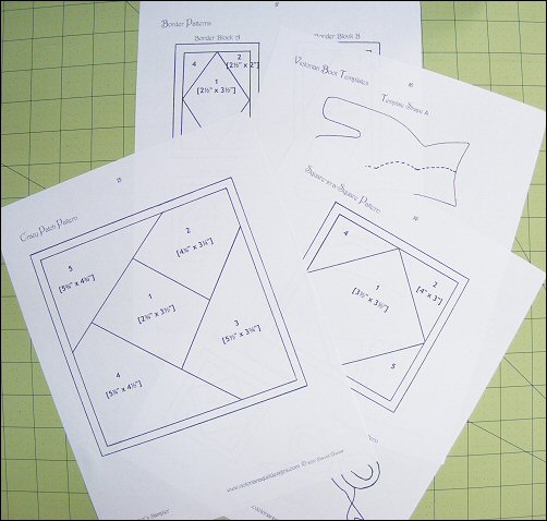 Template pages from Beginner's Sampler Pattern